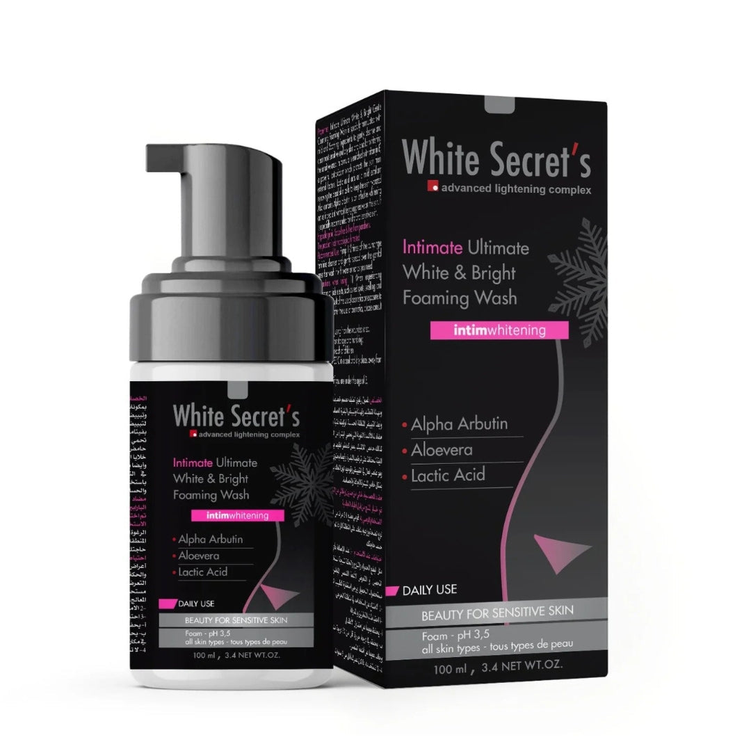White Secret's Intimate Set Wash + Cream - 2PCS - مجموعة تفتيح منطقة البكيني