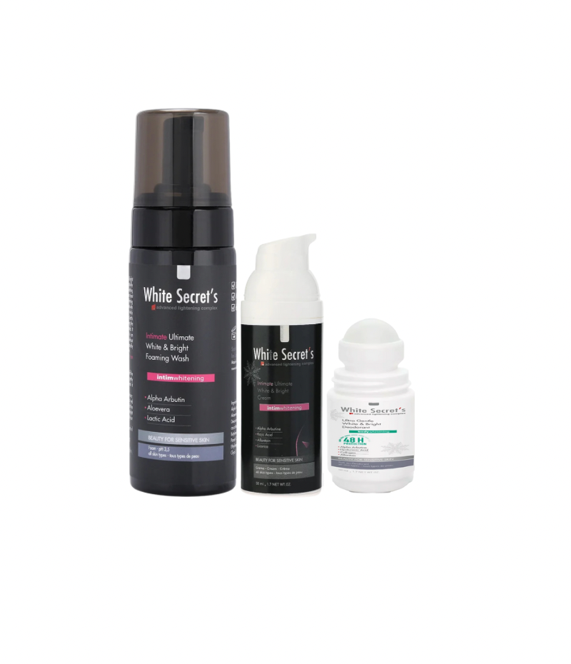Intimate & underarms Brightening Set - 3 PCS - مجموعة تفتيح منطقة الابط والبكيني