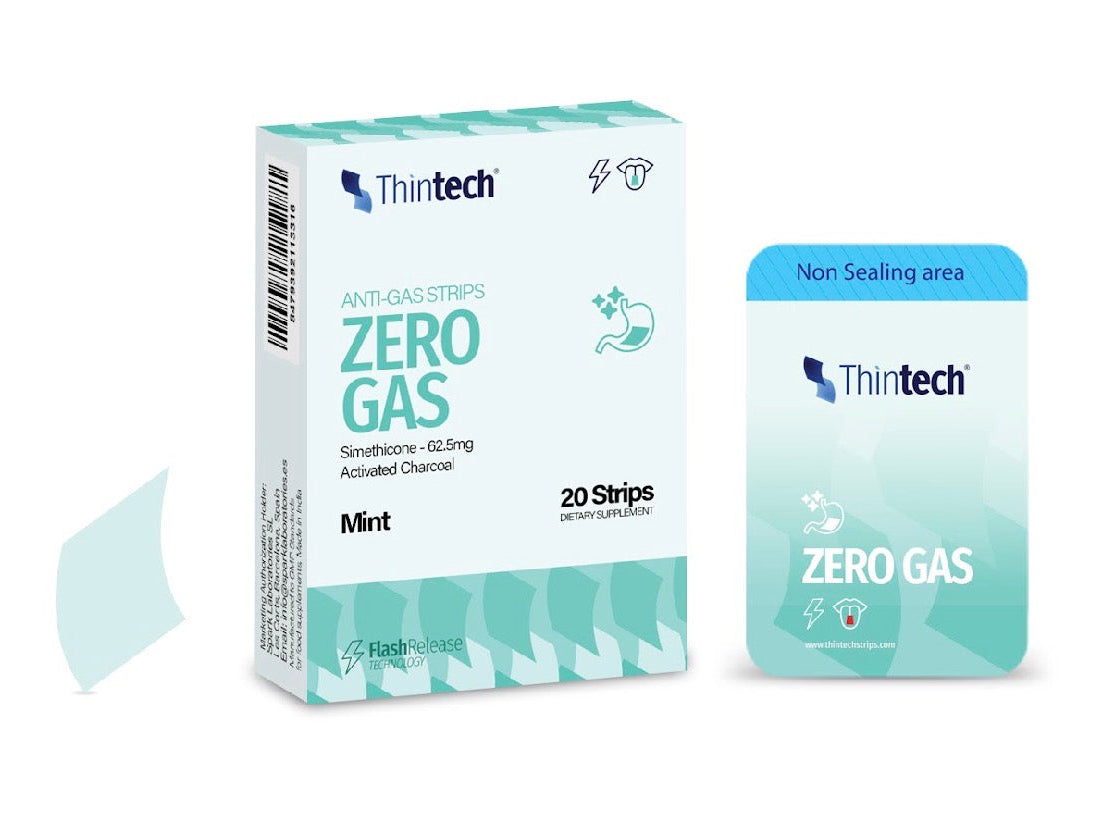 Thintech Zero Gas 20 Oral Strips