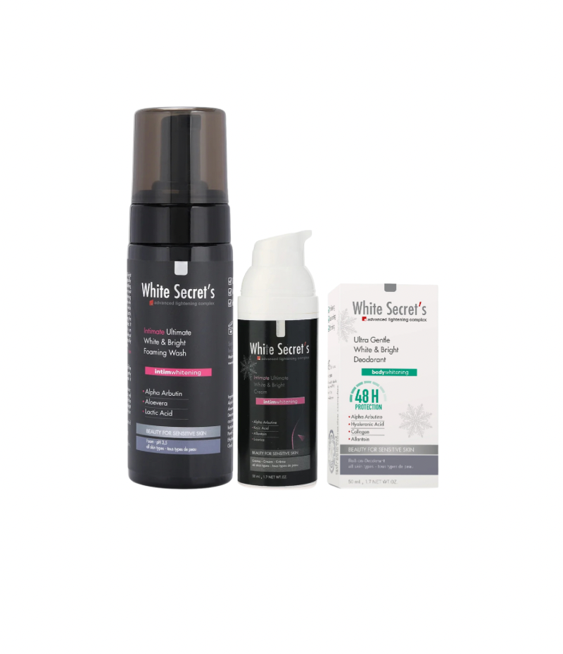 Intimate & underarms Brightening Set - 3 PCS - مجموعة تفتيح منطقة الابط والبكيني