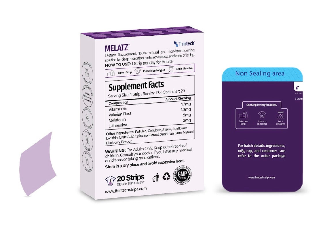 Thintech Melatz 20 Oral Strips